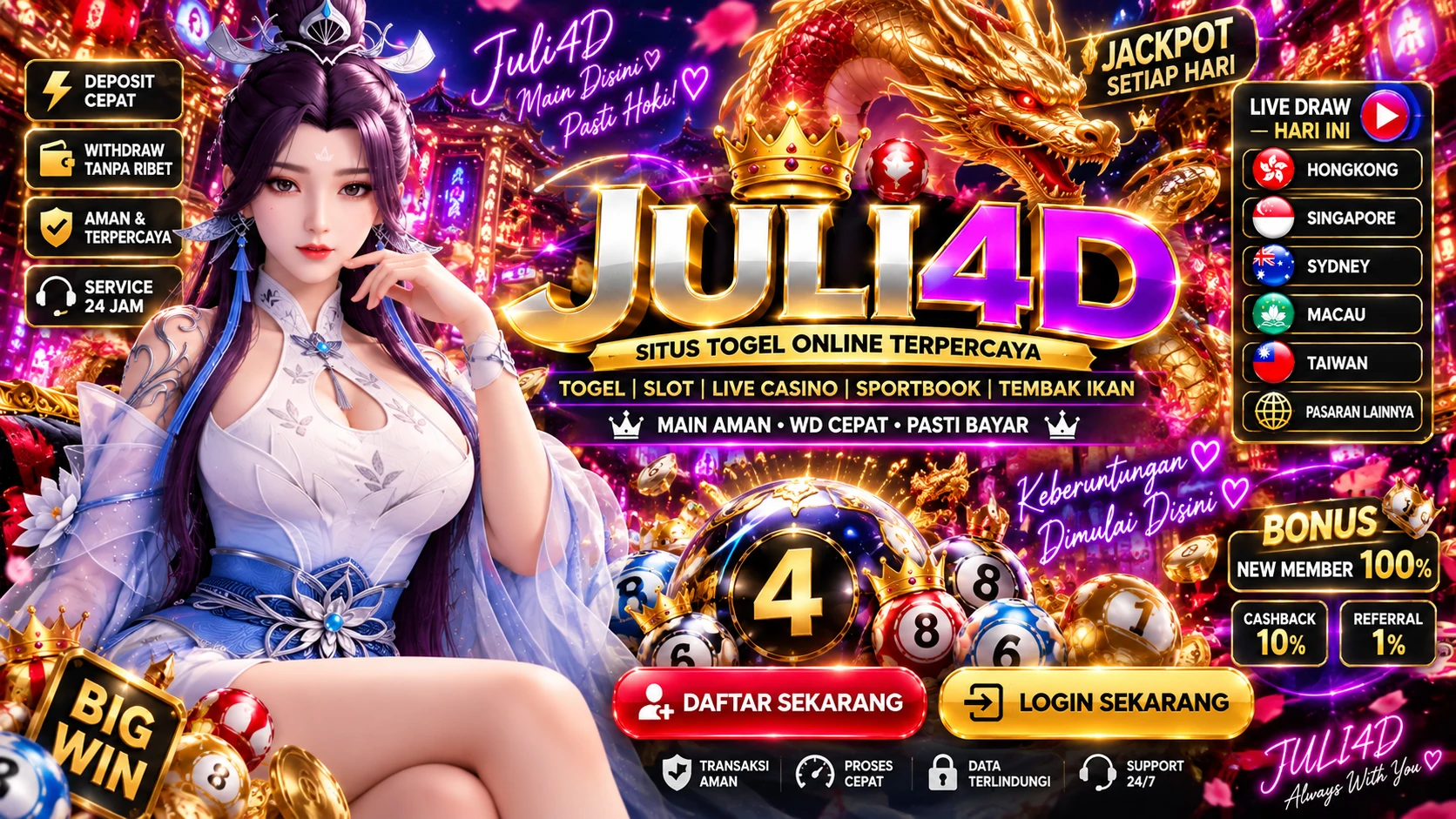 JULI4D Situs Resmi | Daftar & Login Juli 4D Terpercaya